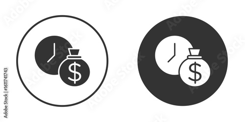 Long term investment icon for web, mobile and infographics.