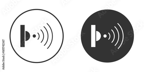 Motion sensor icon for web, mobile and infographics.