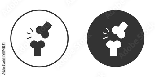 Osteoporosis icon for web, mobile and infographics.