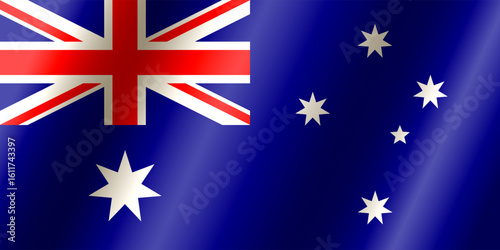 The official national flag of Australia.Vector.