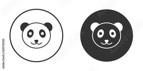 Panda icon for web, mobile and infographics.