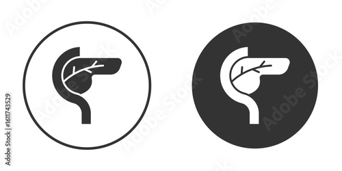 pancreas icon for web, mobile and infographics.