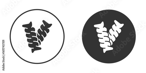 Pasta icon for web, mobile and infographics.