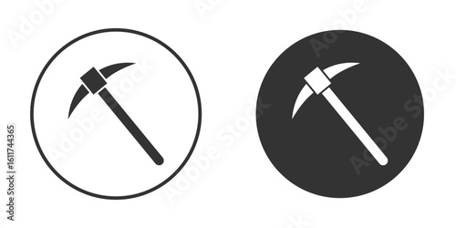 Pick axe icon for web, mobile and infographics.