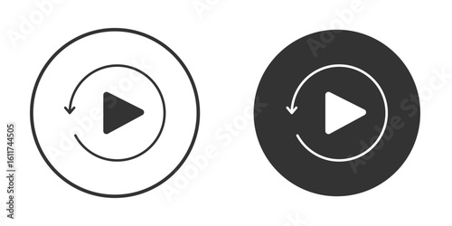 Playback icon for web, mobile and infographics.
