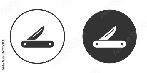 Pocket knife icon for web, mobile and infographics.