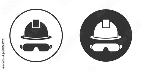 Safety helmet icon for web, mobile and infographics.