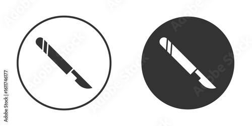 Scalpel icon for web, mobile and infographics.