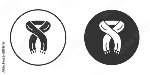 Scarf icon for web, mobile and infographics.