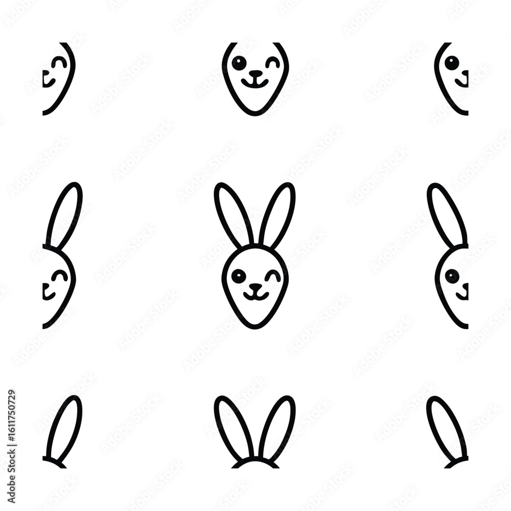 Obraz premium cartoon-seamless-pattern-with-carrots-and-easter-b.eps