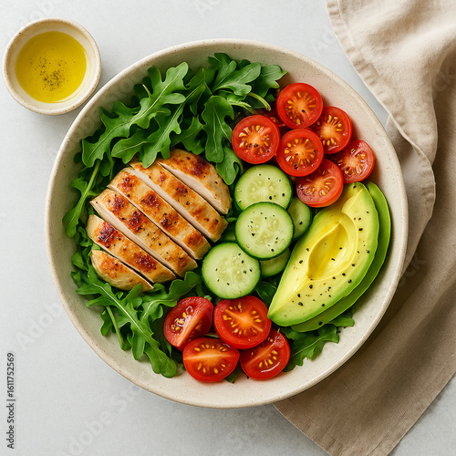 grilled chicken breast with vegetables