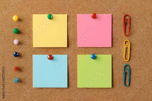 note paper on cork board