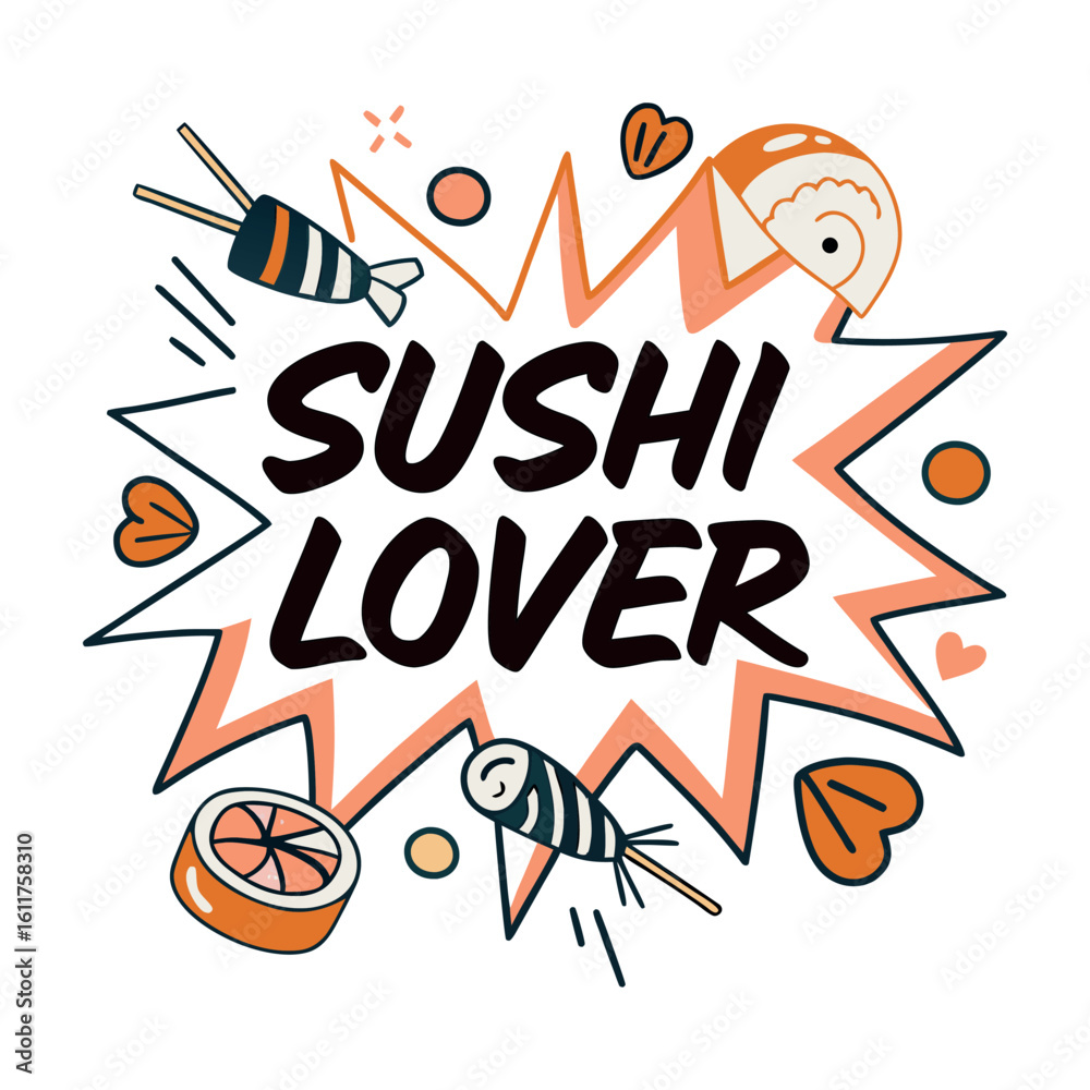 Fototapeta premium Creative Japanese Sushi Art