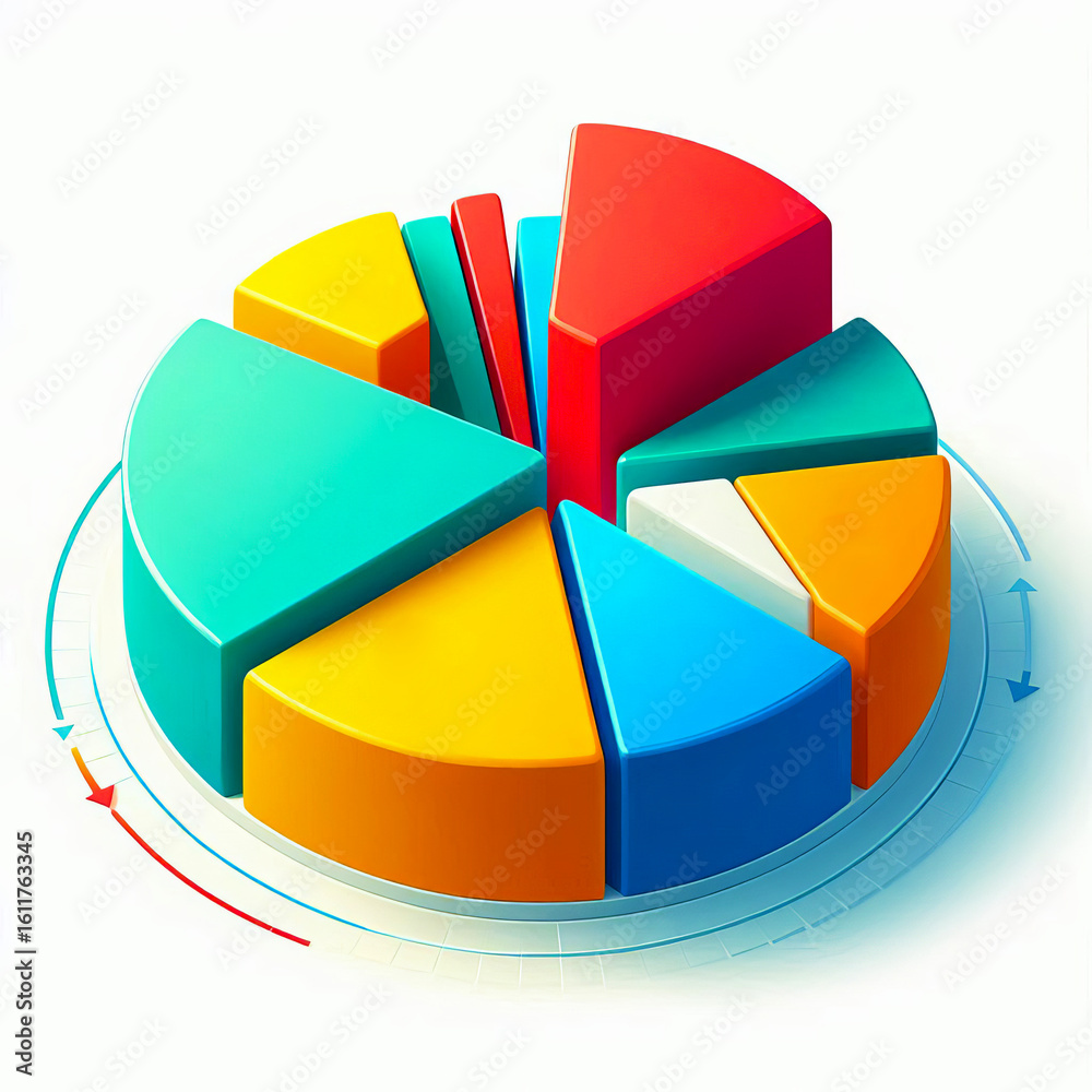 Obraz premium Financial Market Distribution