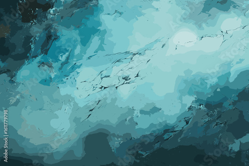 Vibrant watercolor splashes explode across the canvas, a dynamic symphony of colorful abstract expression. vector and illustration 