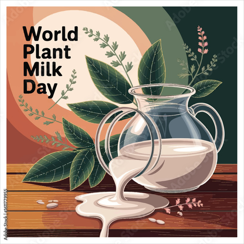 Celebrating plant-based milk alternatives promoting sustainability health animal welfare and environmental awareness









