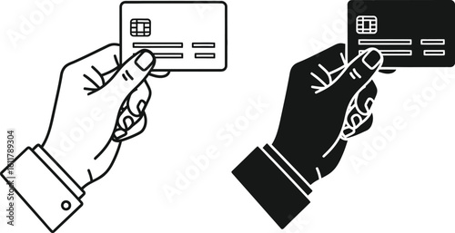 Securely transact with a credit card held in hand for payment convenience