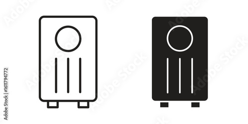 Air purifier icon logo set. thin line concept simple icon or design element