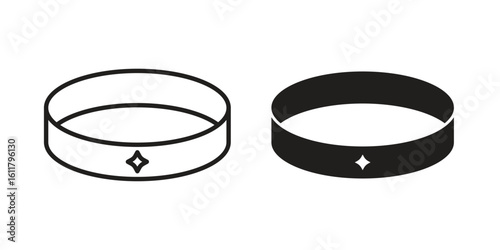 Bracelet icon logo set. thin line concept simple icon or design element