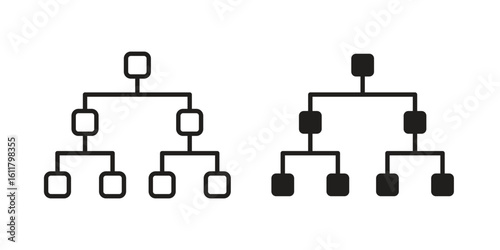 Consolidation icon logo set. thin line concept simple icon or design element