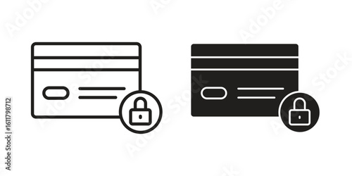 Credit limit icon logo set. thin line concept simple icon or design element