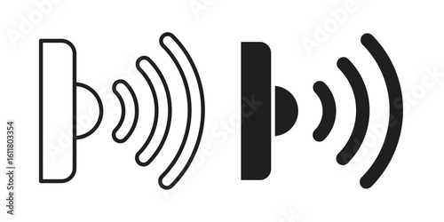 Infrared icon logo set. thin line concept simple icon or design element