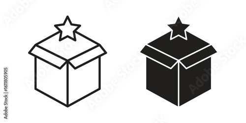 New product icon logo set. thin line concept simple icon or design element