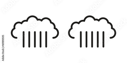 Steam icon logo set. thin line concept simple icon or design element