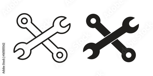 Tools icon logo set. thin line concept simple icon or design element