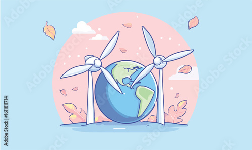 Harnessing global wind power for a sustainable future with clean energy turbines