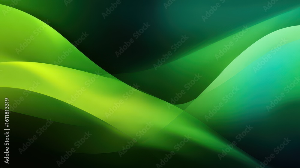 Fototapeta premium A 4K photo of 4K photo of abstract Green Gradient Background Design Modern Style Smooth Lines Subtle Texture Elegant Curves Digital Art Vibrant Hues Nature Inspired.