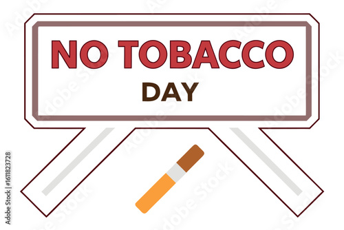   No tobacco day vector illustration.

