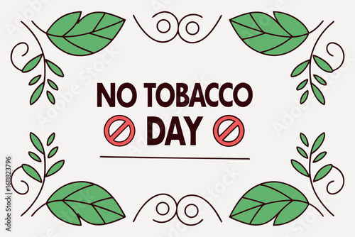    No tobacco day vector illustration.

