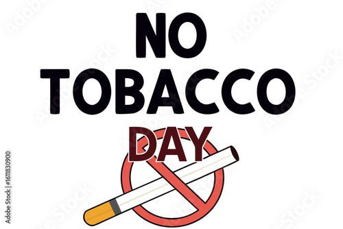    No tobacco day vector illustration.

