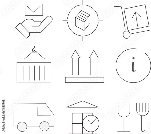 Business Delivery Icons set.
