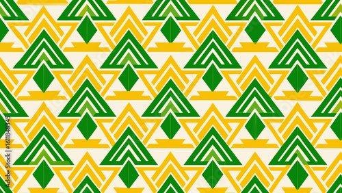 Geometrical seamless patterned golden green colors isolated white backgrounds for knitted fabric textured, fabric printing.backgrounds, ornate, cut out, repetition, abstract, art, illustration, 