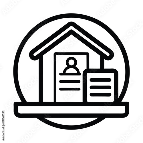 Real estate contact symbol