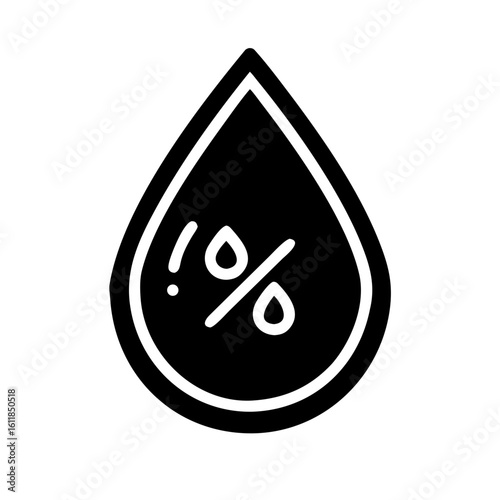 droplet water humidity icon design.