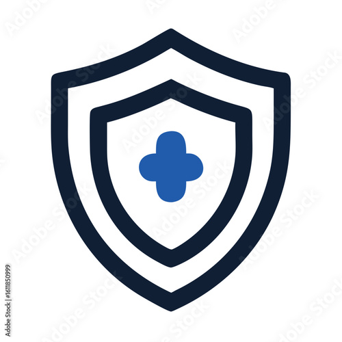 shield unprotected icon design.