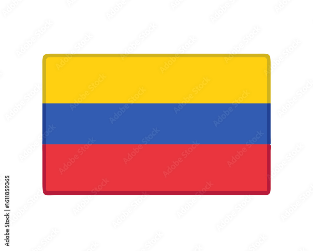Obraz premium Colombia flag icon