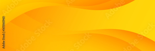 Orange Abstract Vector Background. Wave Background. Vector Illustration