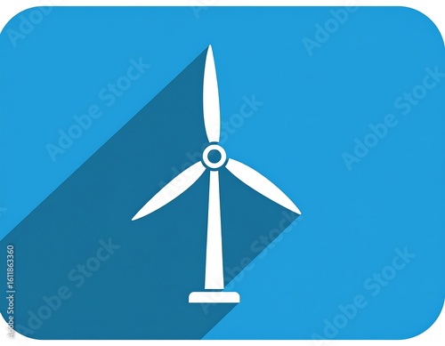 Simple wind turbine icon