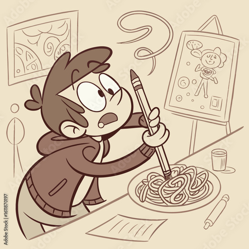 coloring book with cartoon character