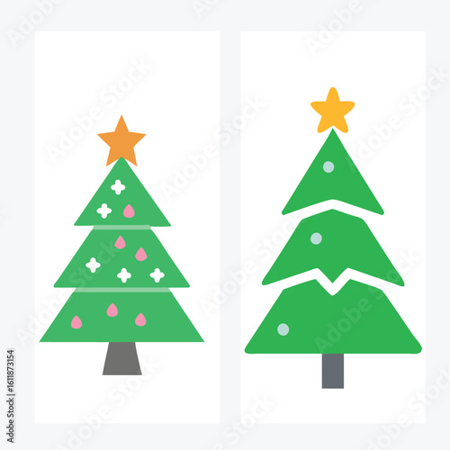 christmas tree vector art design