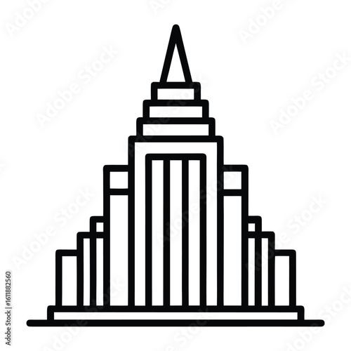 Glass skyscraper building