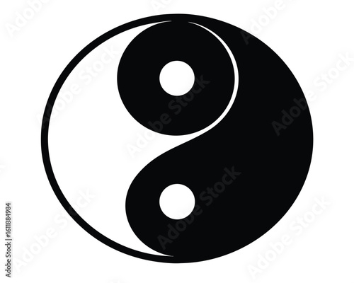 The yin yang symbol represents balance and harmony Ai Generated