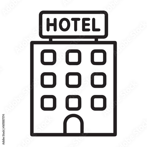 Modern hotel exterior