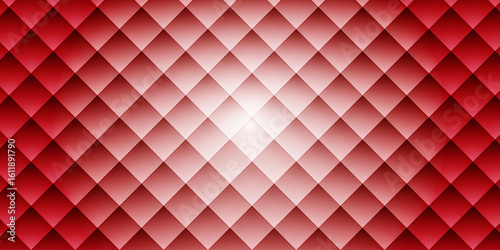 Abstract geometric, seamless diamond-pattern background with a metallic gradient effect with a central light source that radiates outward. Depth and shadow, suitable for tech, futuristic, or digital d