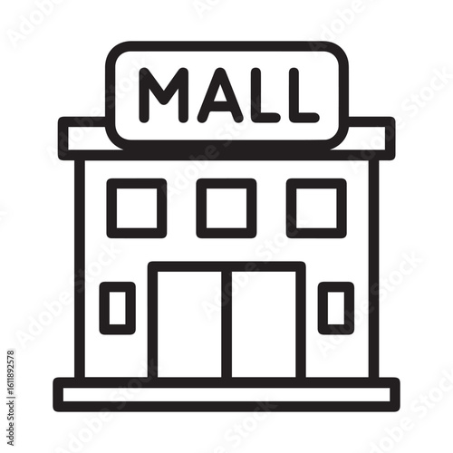 Modern mall exterior