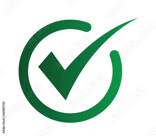 Check mark icons green check mark and red cross mark icon set green tick and red x Symbols of approval and Decline vector illustration 